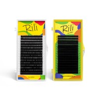 Ресницы чёрные Rili "Lovely" M 0.10 15мм - 16 линий
